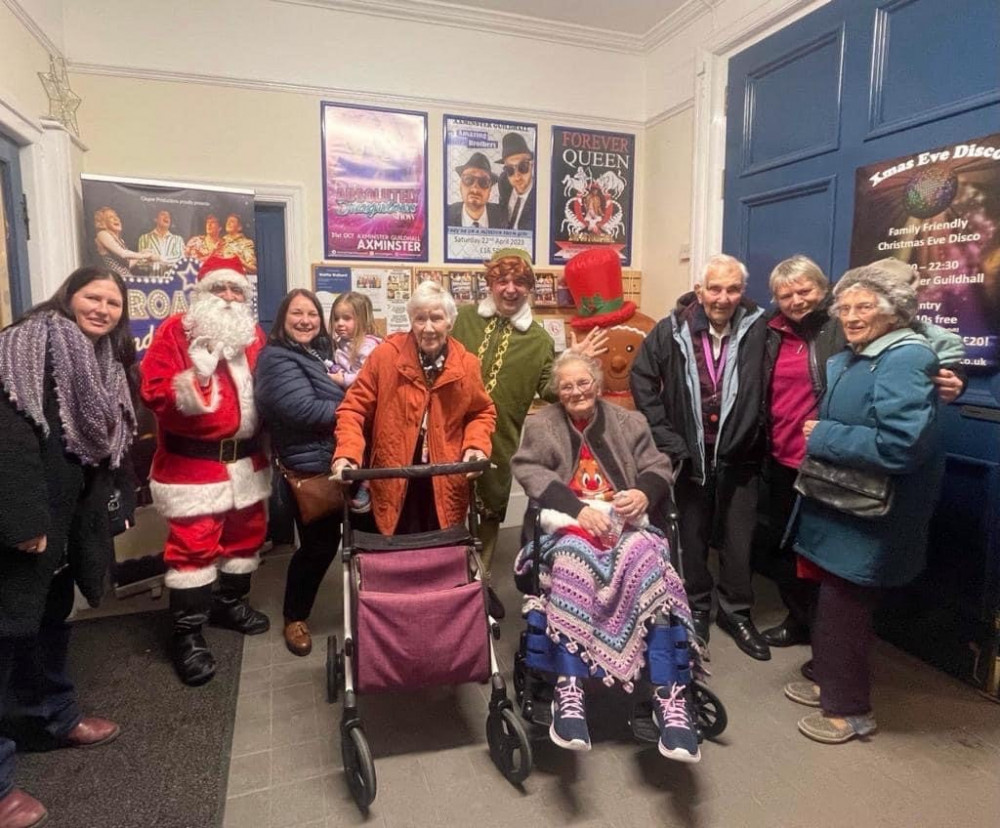 Dove Court staff and residents watching Elf the Musical (Doveleigh Care) Dove Court staff and residents watching Elf the Musical (Doveleigh Care)