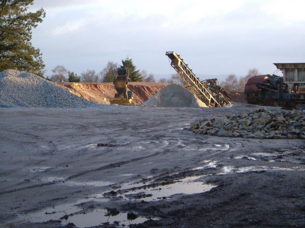 Haldon Quarry in Devon was also used for sand and gravel extraction (Derek Harper/Geograph)