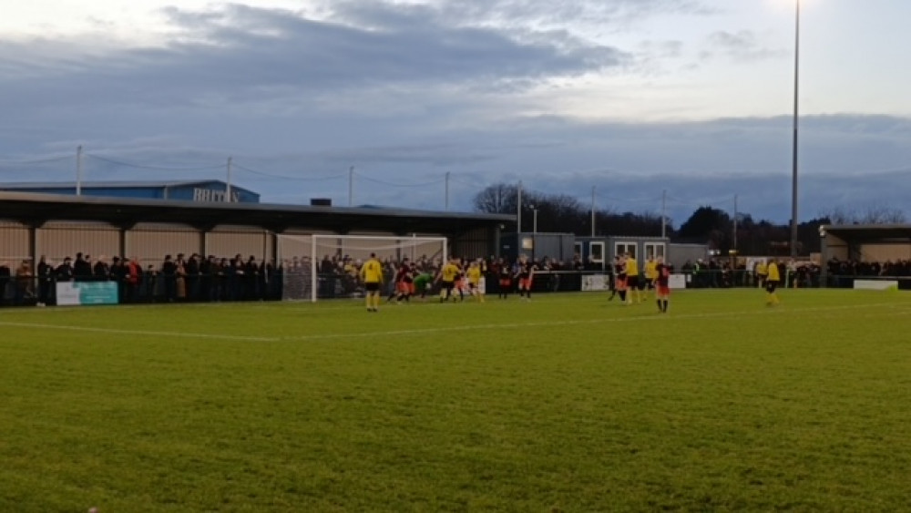 Hucknall Town made a winning start to life at the brand-new RM Stadium on Saturday.  Photo Credit: Ste Cooling.