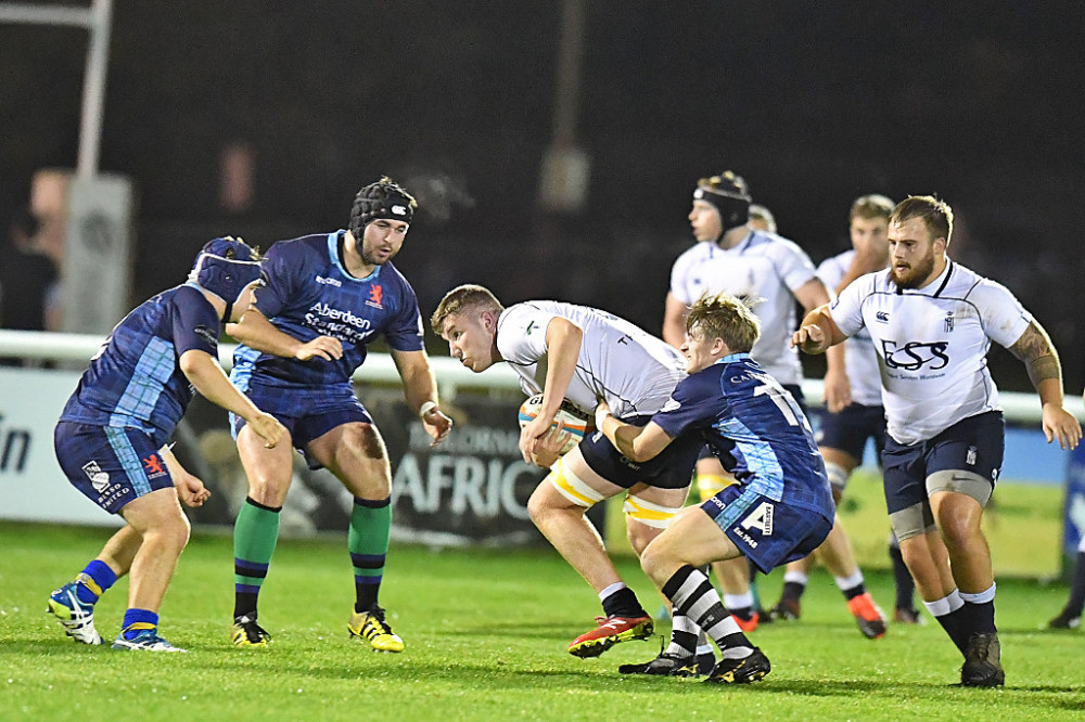 A much improved London Scottish were narrowly beaten by Hartpury. Photo: JD Walton.