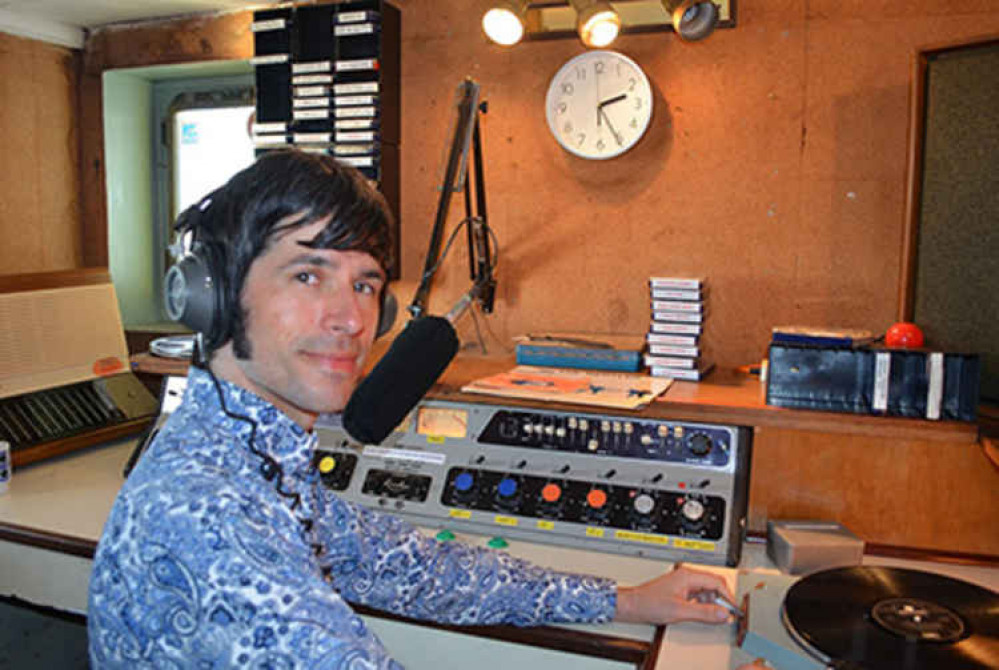 Actor James Harris playing a 1960s DJ    Pic credit: Steve Anthony