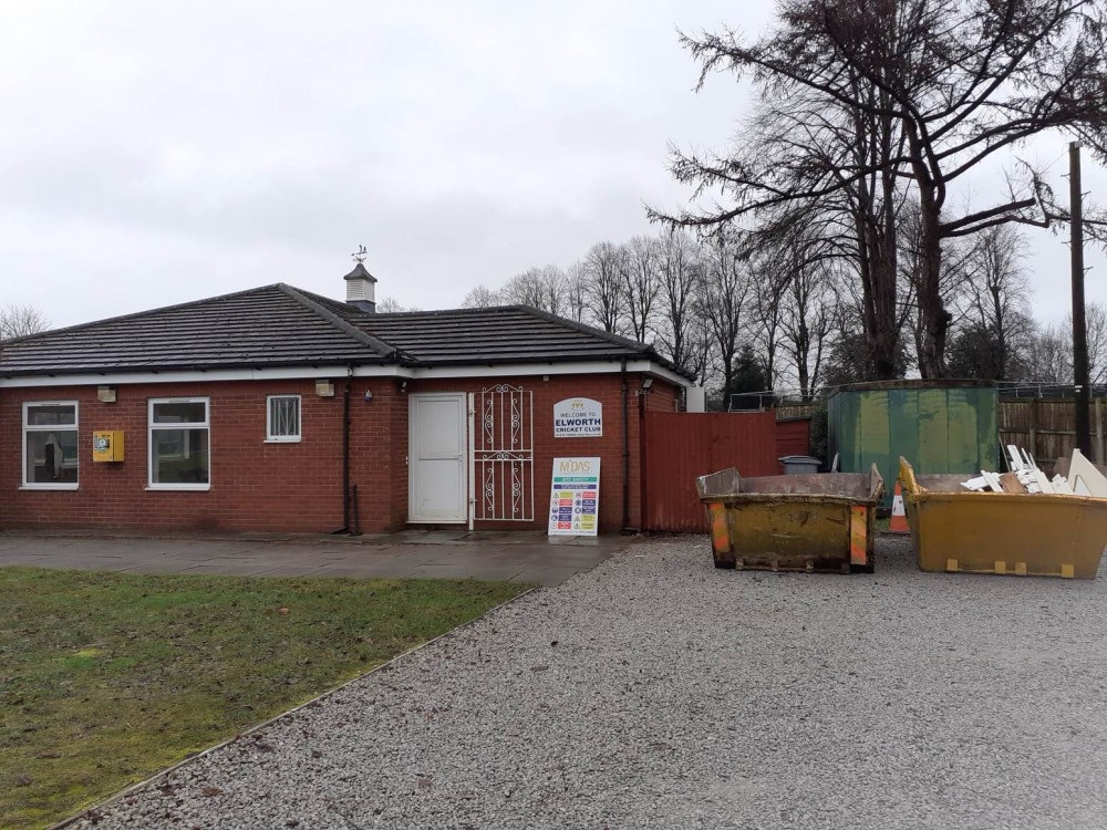 Work has starting on a facelift of the clubhouse at Elworth Cricket Club 