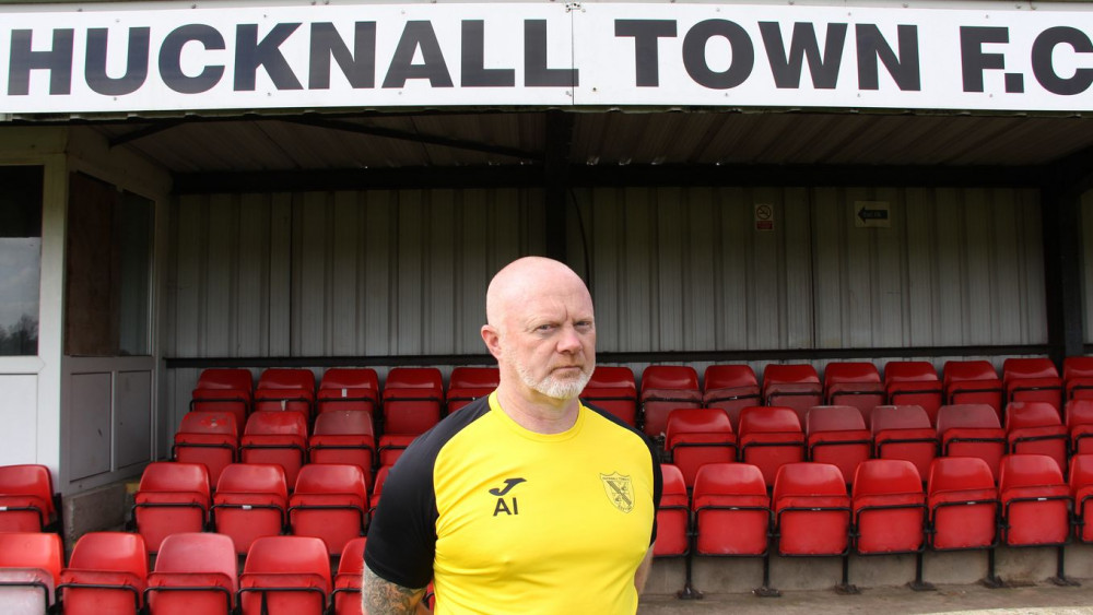 Hucknall Town manager Andy Ingle (pictured) was pleased with the reaction of his players in the second half of their league clash against Harrowby United on Saturday (Image via Hucknall Town)