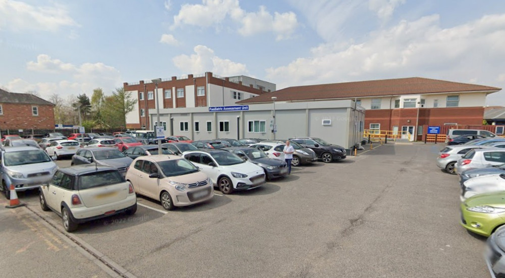 The temporary paediatric assessment unit was built at Warwick Hospital during the pandemic (image via google.maps)