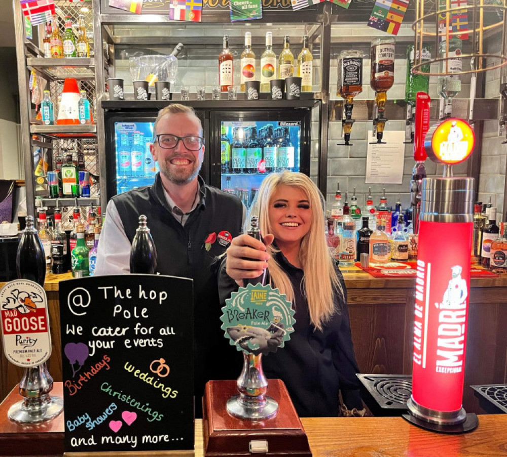 Managed by landlord, Andrew Pearse and landlady, Rebecca Austin, The Hop Pole ie extending its opening hours (Crewe Nub News).