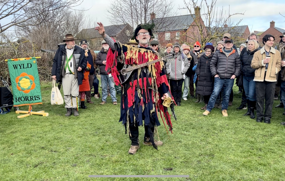 Wassailing at Bridport Community Orchard