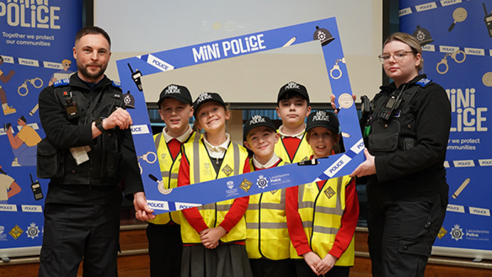 Mini Police launched at Thringstone Primary School. Photo: Leicestershire Police