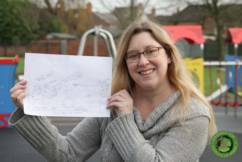 Sandra campaigned for the new play area from fridge plan to reality