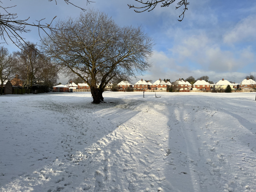 Blythe Bridge in the snow (Sarah Garner).