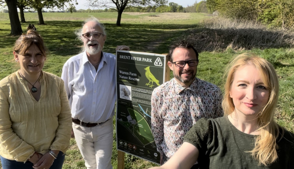 Cllr Zissimos and Cllr Malcolm on Warren Farm recently.