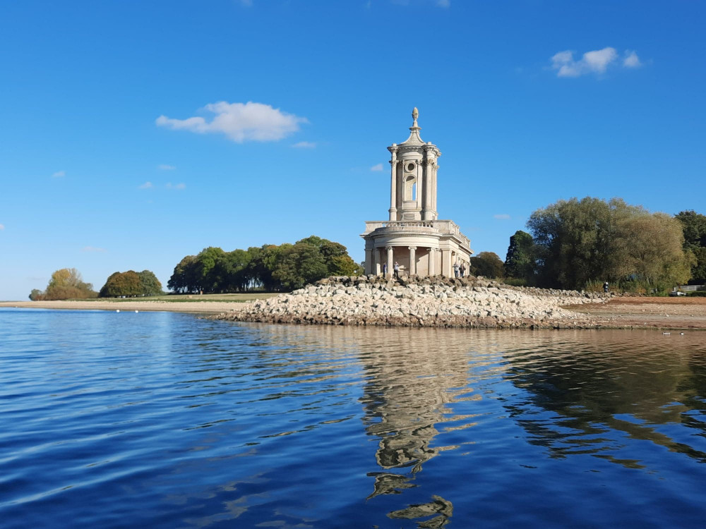 Normanton Church from Rutland Water.