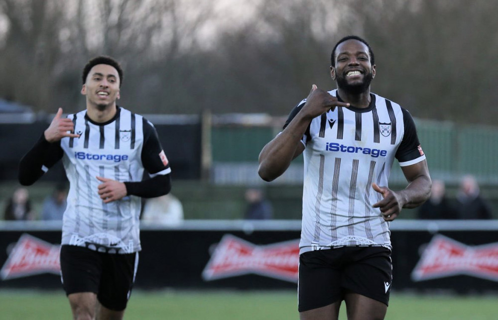 Hanwell Town got their first win of 2023 in emphatic fashion against North Leigh. Photo: Hanwell Town.