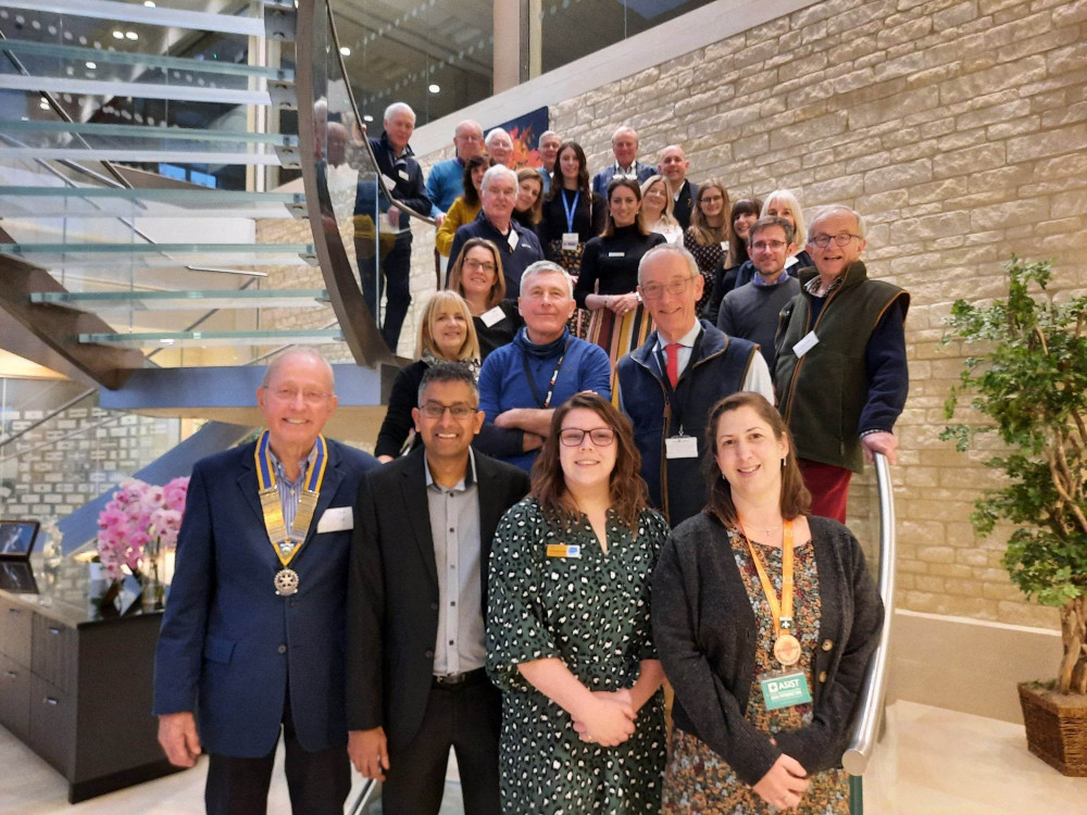 Stamford Striders, runners, sponsors and charity representatives celebrated at the Alltech building on Ryhall Road