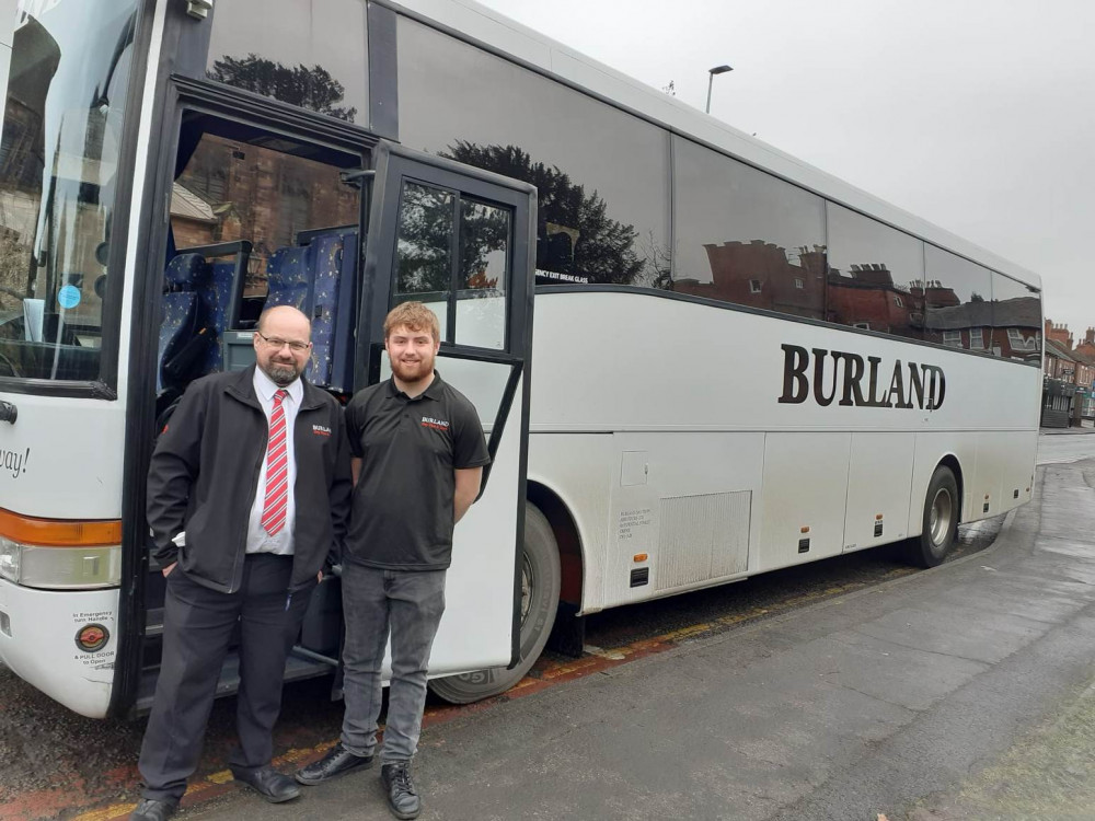 Dave Cabble with son Adam who make up Burland Day Trips & Tours 