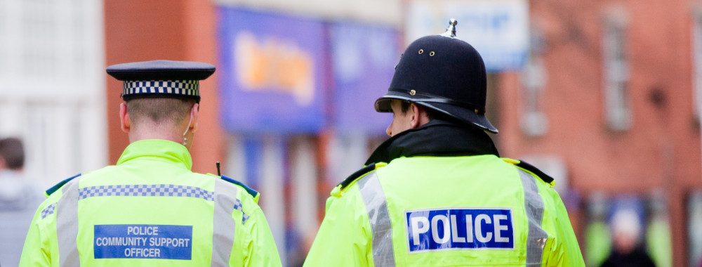 Police officers in Hucknall are joining forces with shopkeepers to clamp down on thefts and improve public safety. Photo courtesy of Nottinghamshire Police.