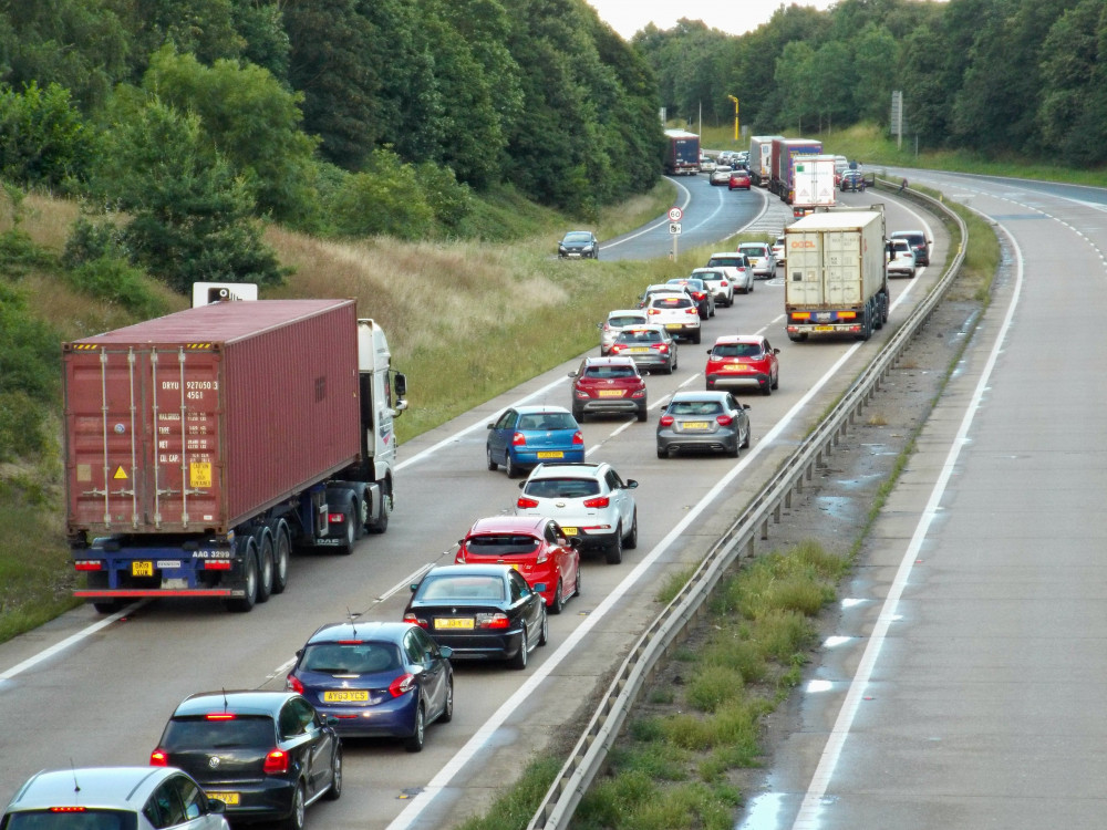 Police closed A14 this morning