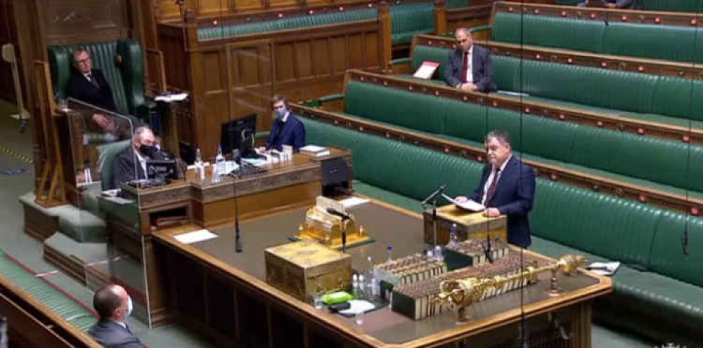 Shadow Housing Minister and Weaver Vale MP Mike Amesbury during the Opposition Day debate on cladding.