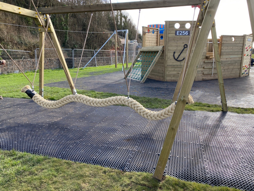 The new-and-improved play park at The Ham is now open (Sidmouth Town Council)