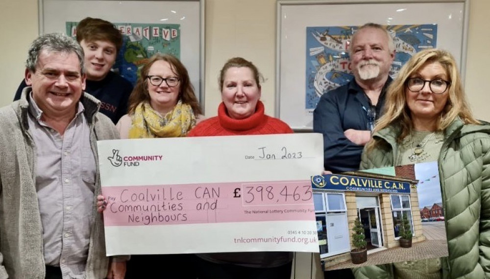 Coalville CAN has been backed to the tune of nearly £400,000 by National Lottery Funding