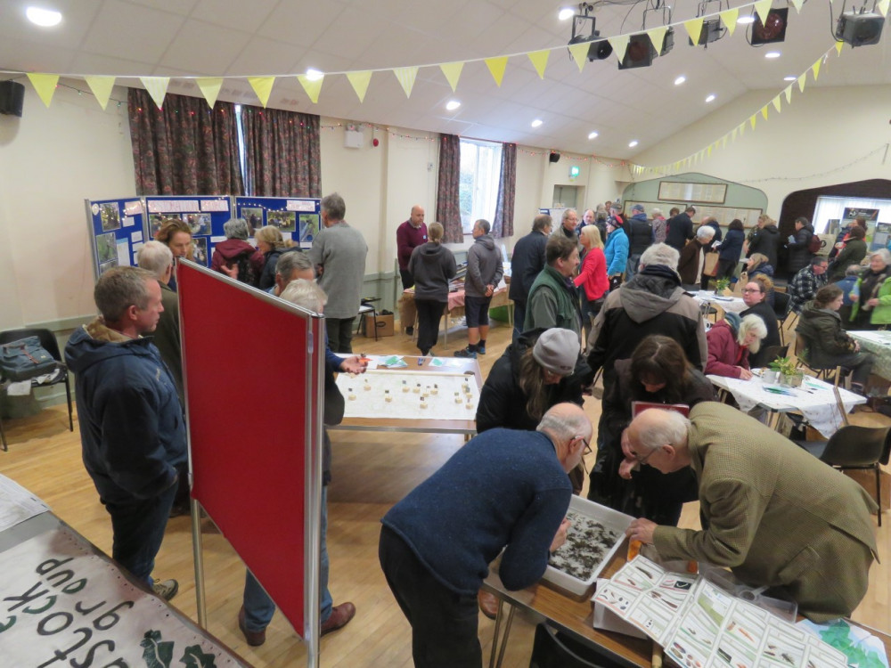 Chardstock Community Hall was packed for the event