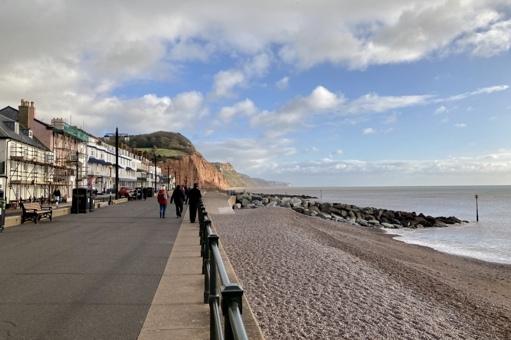 Rock groyne, Sidmouth town beach (Nub News/ Will Goddard)