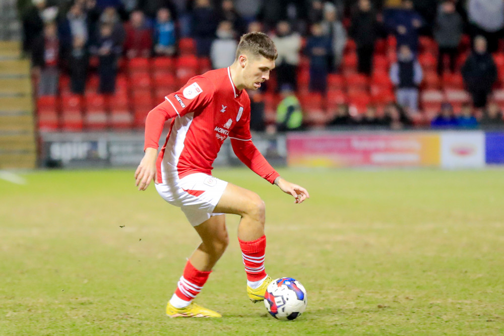 Callum Ainley went closest for Crewe on a disappointing afternoon (Picture credit: Kevin Warburton). Callum Ainley went closest for Crewe on a disappointing afternoon (Picture credit: Kevin Warburton).