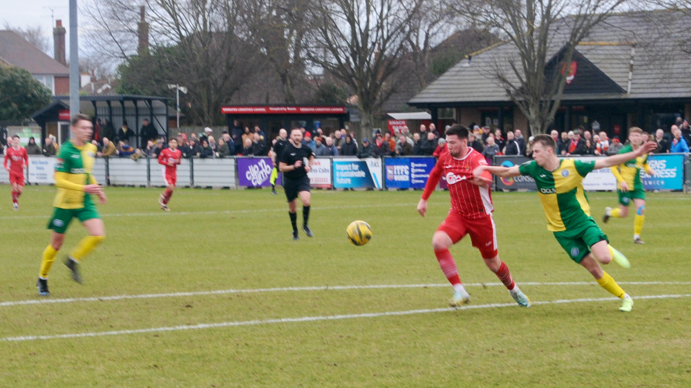 George Clarke on his way to scoring (©NubNews)