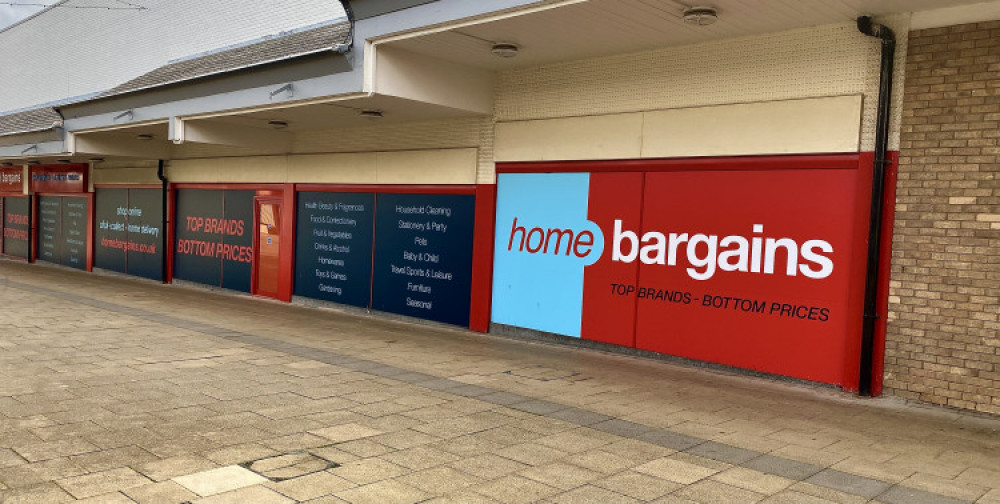 Home Bargains' store in Coalville's Belvoir Centre. Photo: Coalville Nub News