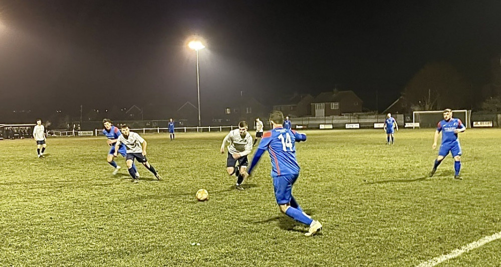 Action from the Cup win at Birstall United Action from the Cup win at Birstall United