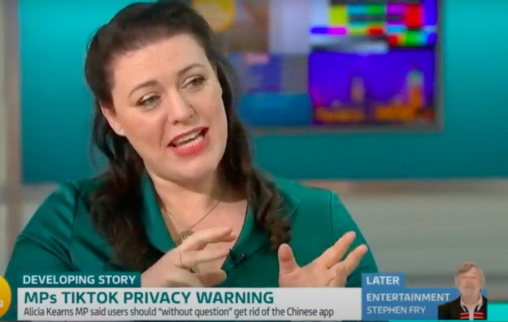 Alicia Kearns speaking on Good Morning Britain. Image credit: screenshot, Good Morning Britain, Youtube.