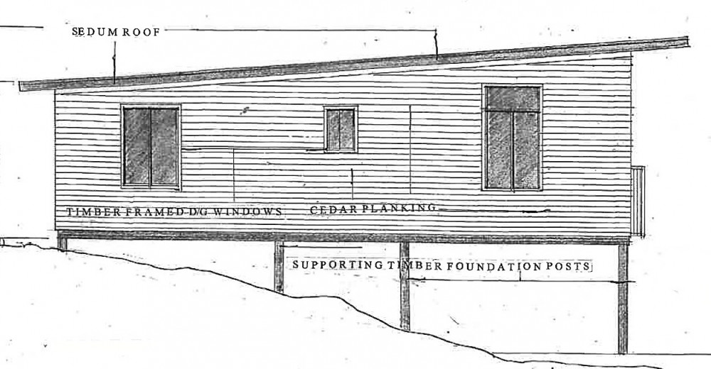 Plans show what the floating lodges will look like when completed