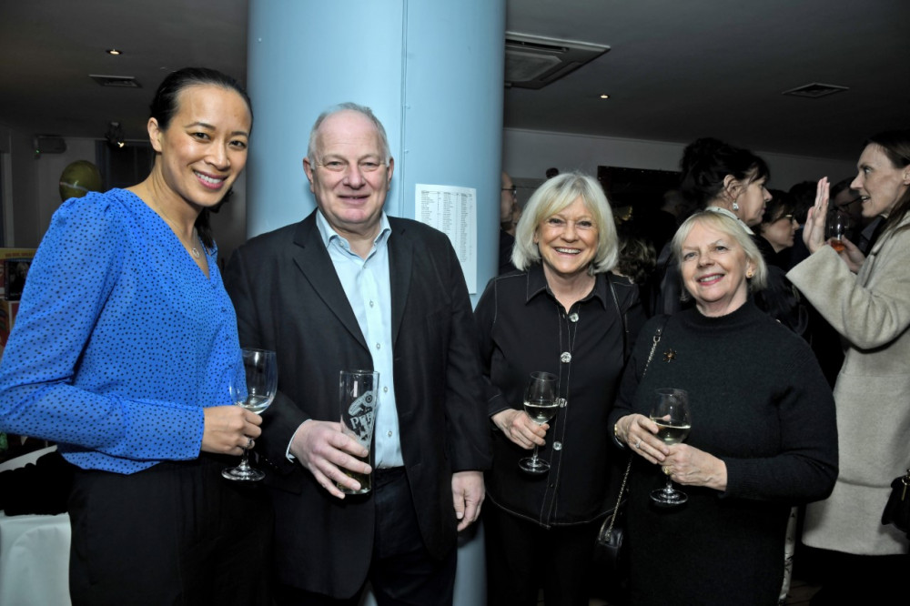 Sue Barker was Sportedd's latest star guest at Teddington's The Wharf with Britain's former number one tennis player Anne Keothavong also in attendance (far left). Credit: Leo Wilkinson)  