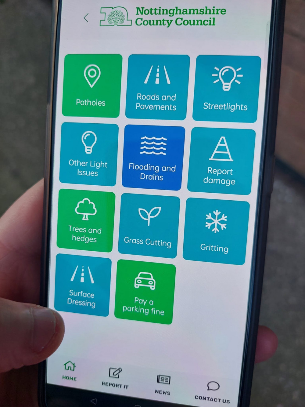 Nottinghamshire County Council is celebrating the third anniversary of the MyNotts app which provides local residents with instant access to council services via their smartphone. Image courtesy of Nottinghamshire County Council.