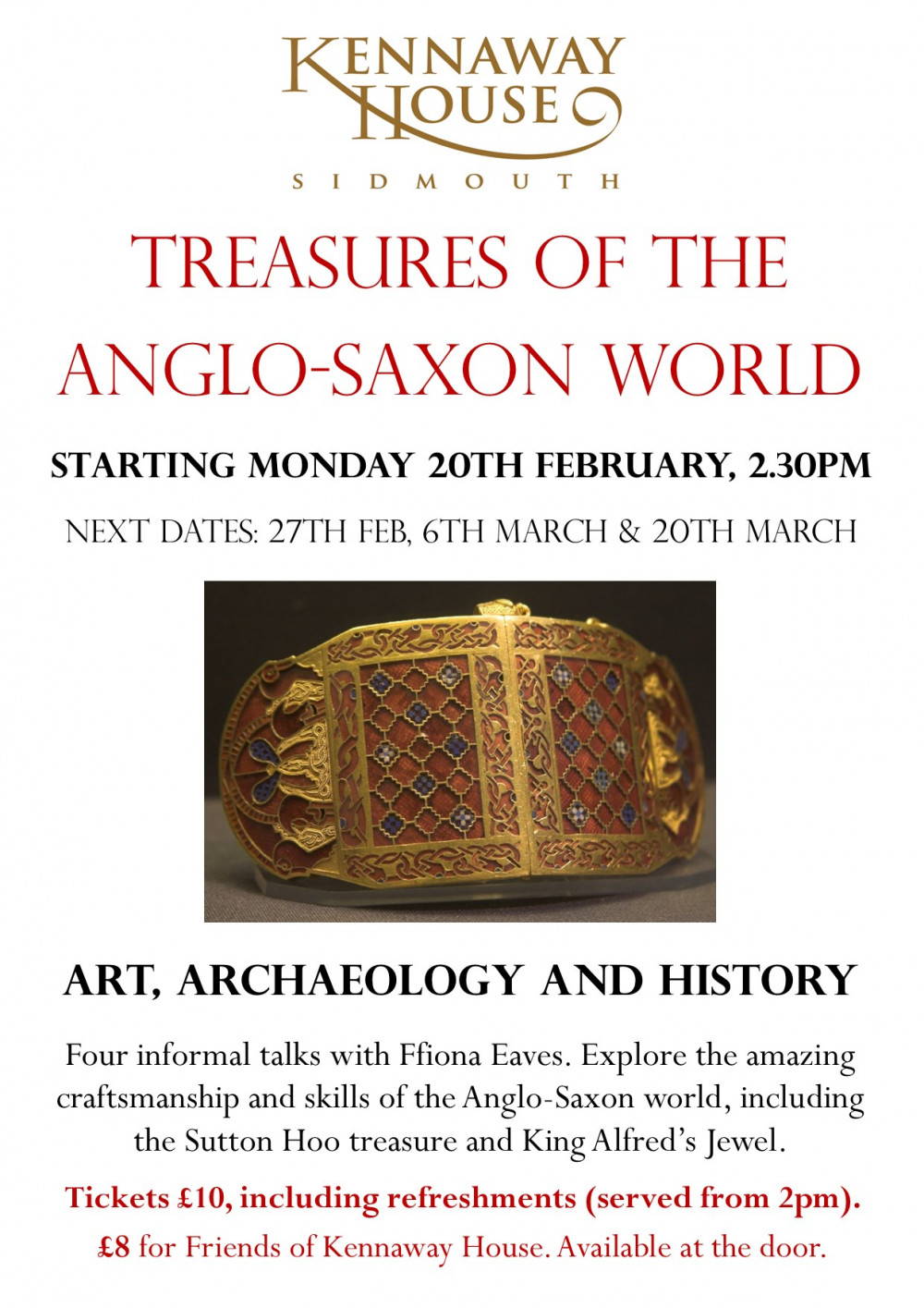 Art History Talks: Treasures of the Anglo- Saxon World