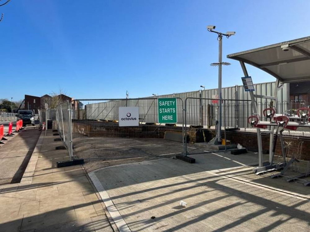 The site of the Red Star Parcels building at Dorchester South station