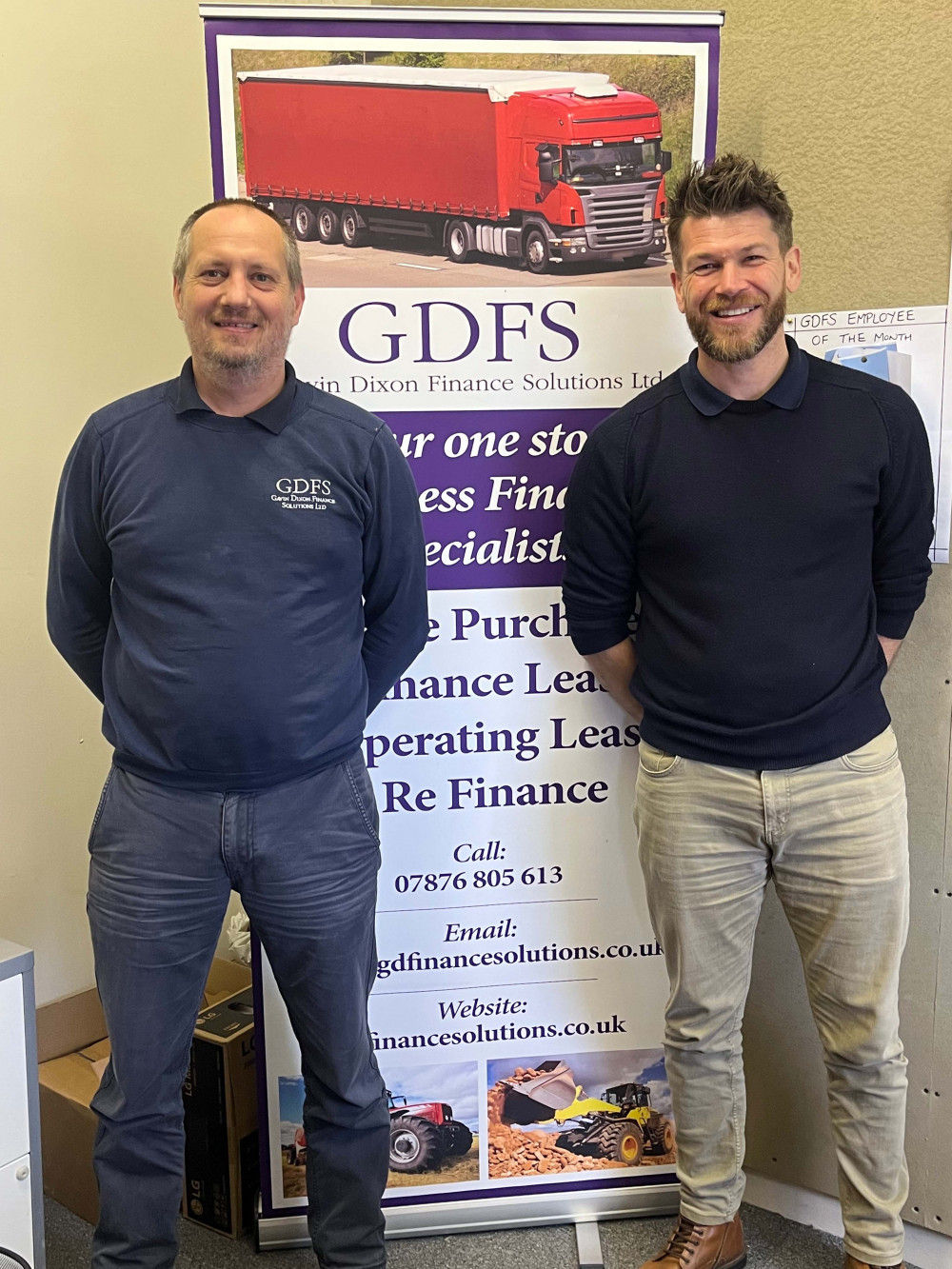 Gavin Dixon (left) and Tom Elliott of Gavin Dixon Finance Solutions Ltd.