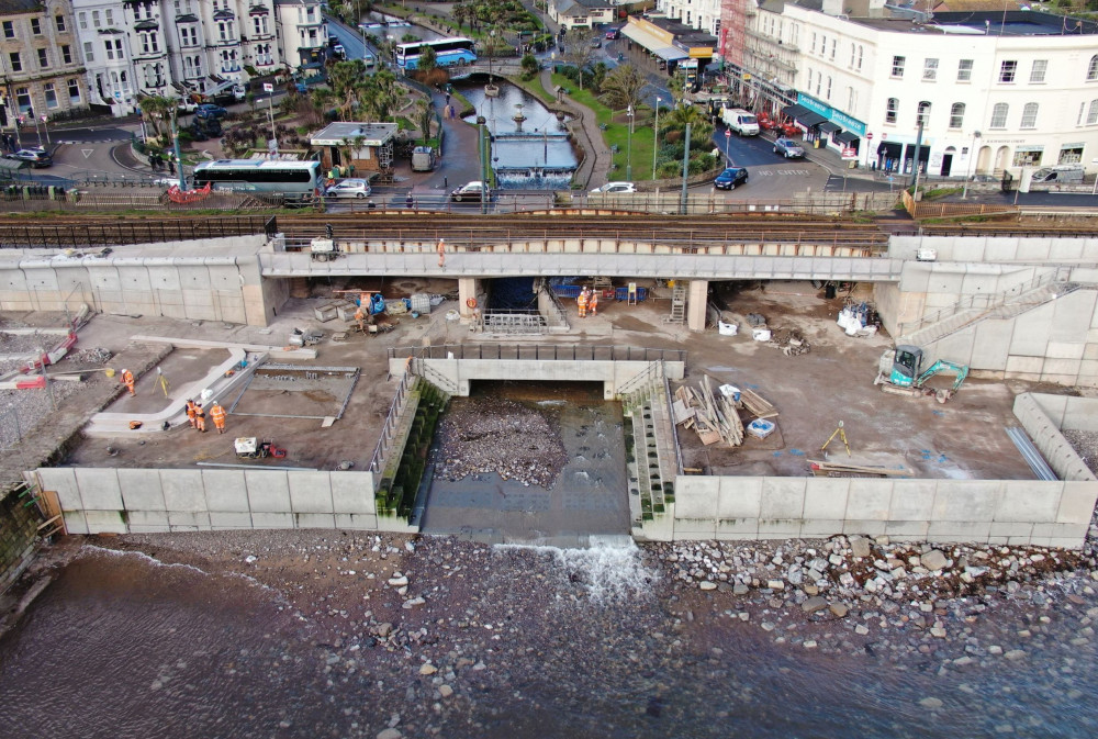 Sea wall link bridge progress (Network Rail)