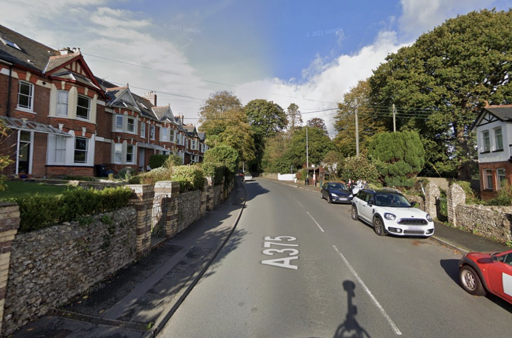 Arcot Road, Sidmouth (Google Maps)