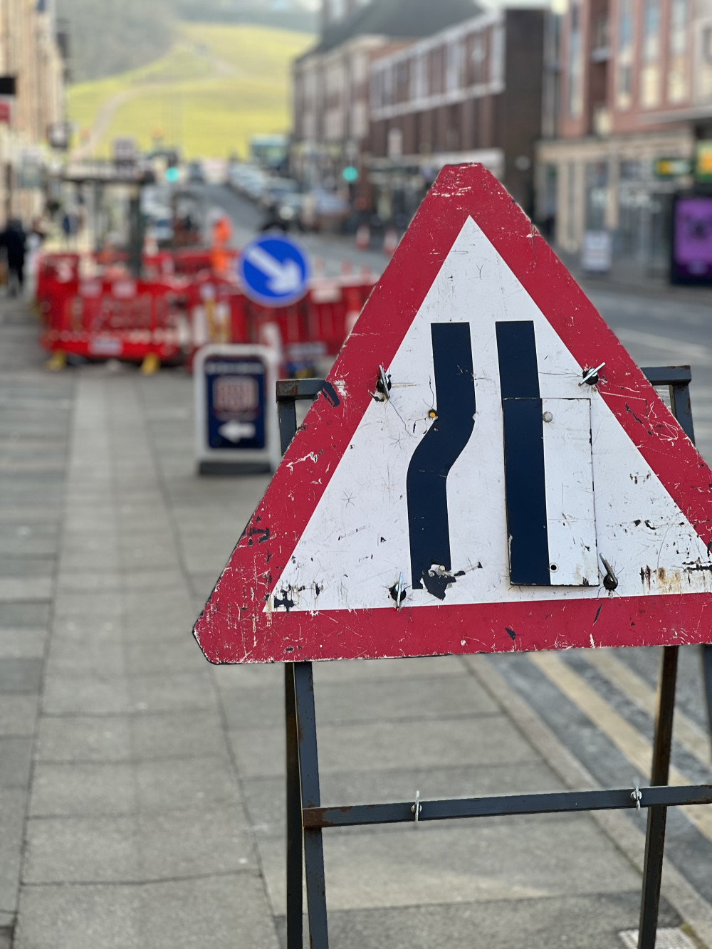 Hitchin: Planned roadworks taking place across our town including Hermitage Road. PICTURE: Hermitage Road on Monday morning (February 13, 2023). CREDIT: @HitchinNubNews 