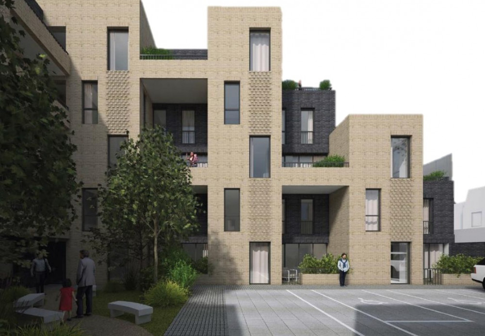 CGI of rejected Brixton Hill flats. Credit: Lambeth Council planning documents