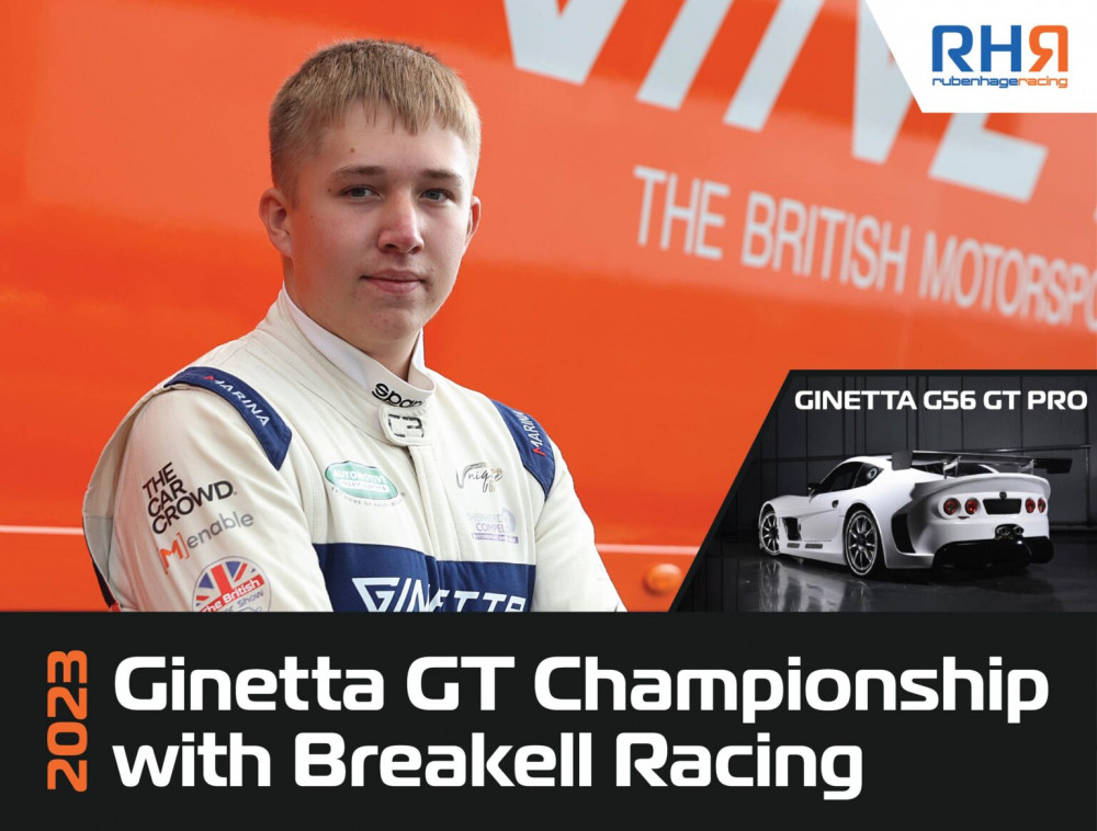 Hucknall racing driver Ruben Hage (pictured) will compete in the inaugural Ginetta GT Championship in 2023. Photo courtesy of Ruben Hage.