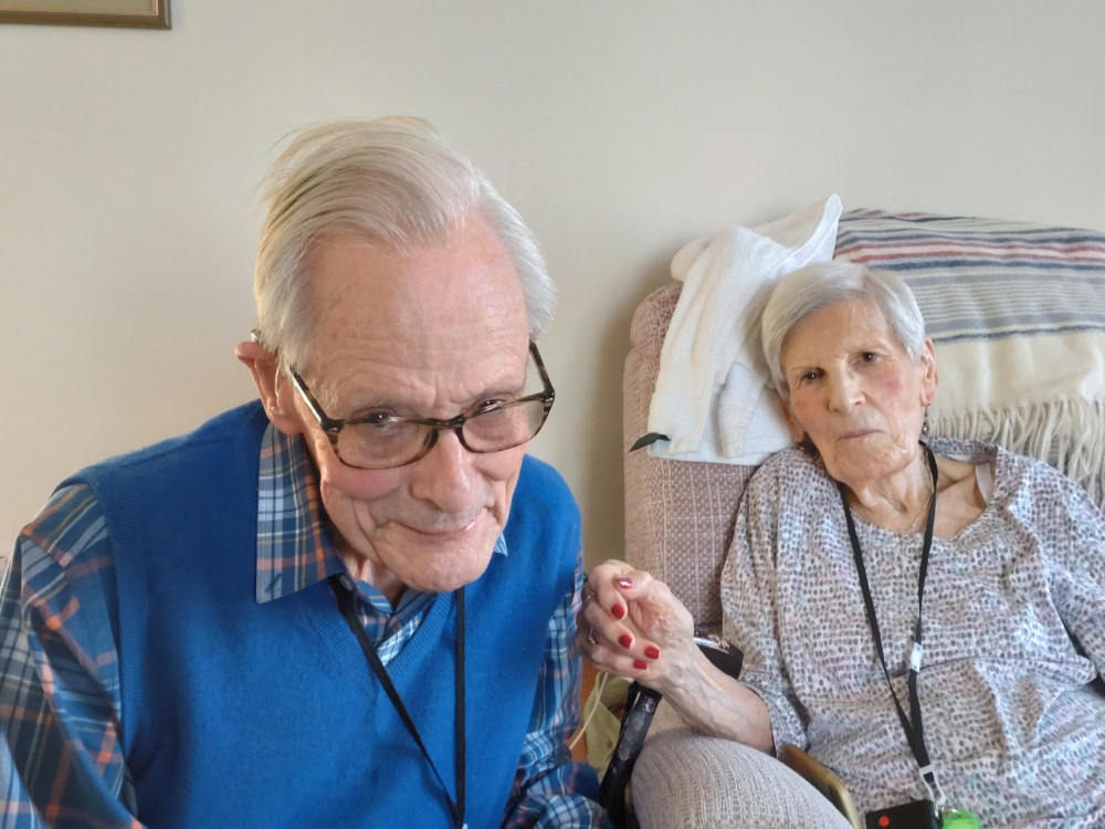 Kingston residents Brian and Connie Quarry have spent a glorious 81 years together, of which 73 years have been as husband and wife (Credit: Coombe Hill Manor)