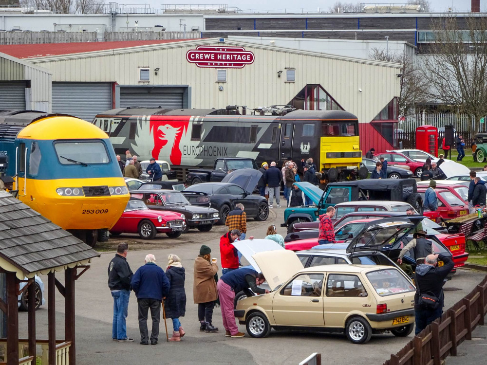 'Off The Rails Classic Car Meet' took place on Sunday 12 February at Crewe Heritage Centre, Vernon Way (Jonathan White).