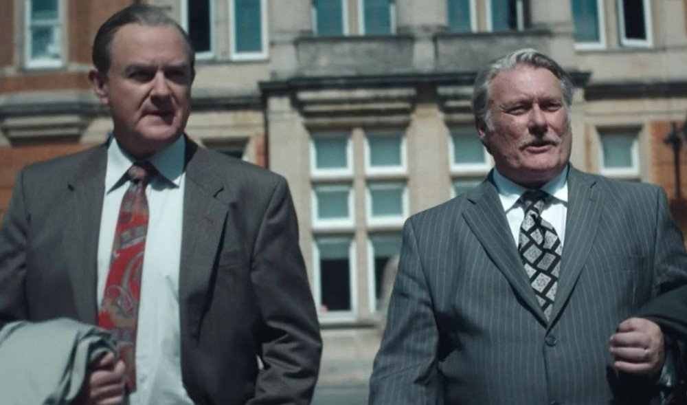 Hugh Bonneville in Heron Square, Richmond.