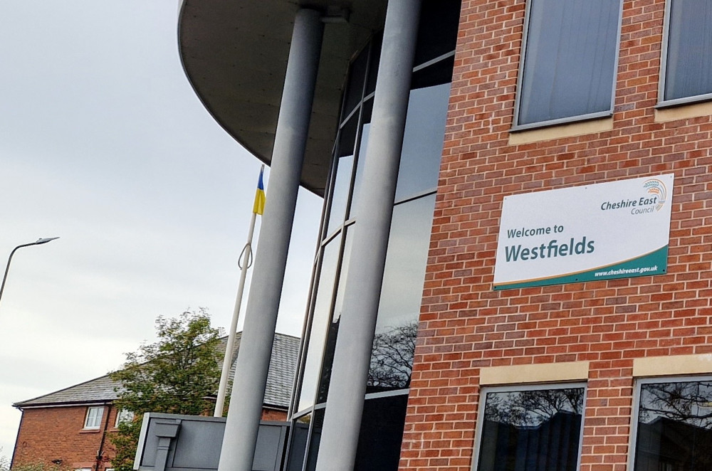 Cheshire East Council's Westfields HQ in Sandbach. (Image - Ryan Parker / Nub News) 