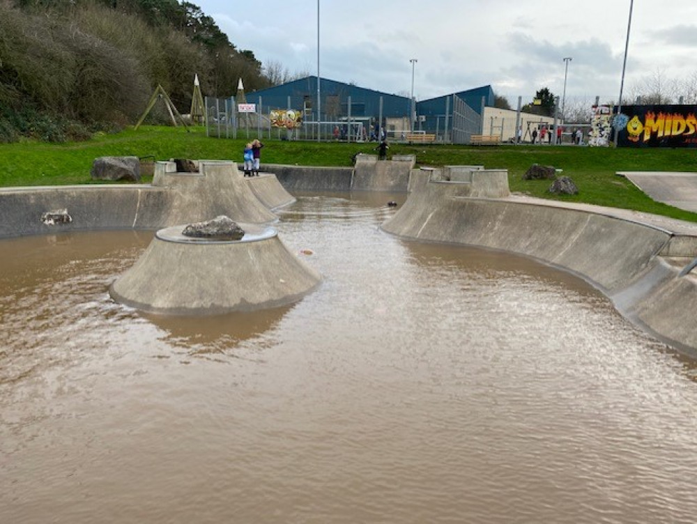 The skate park is not always in use, but with some funding it is hoped more Midsomer residents will be able to skate 