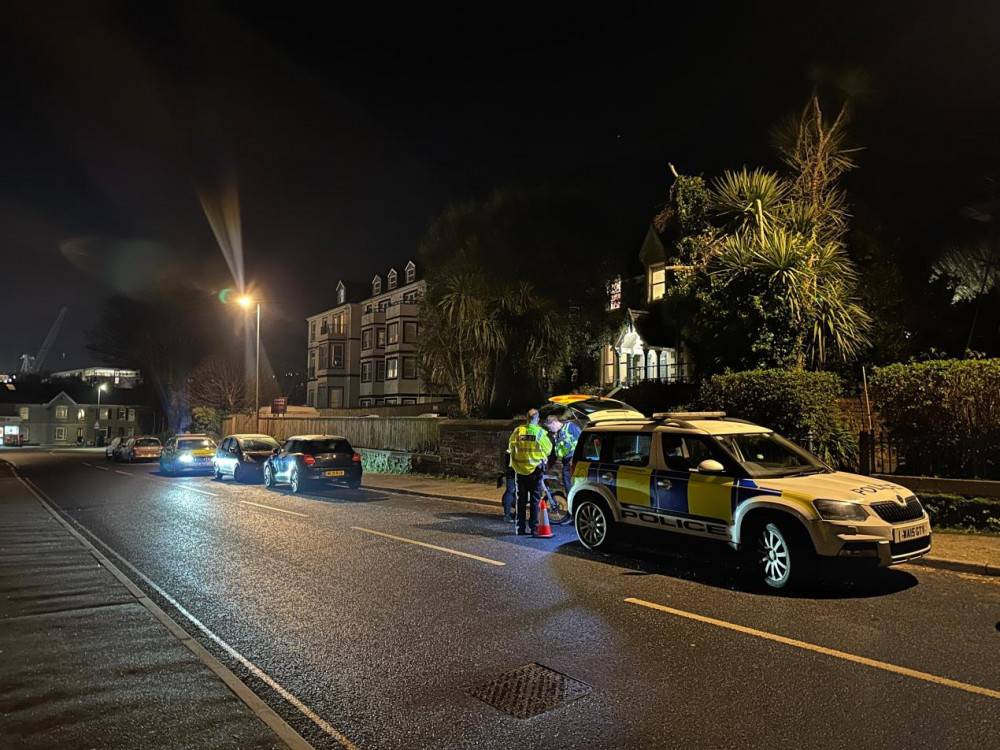 Police in Falmouth (Image: Devon and Cornwall Police)  