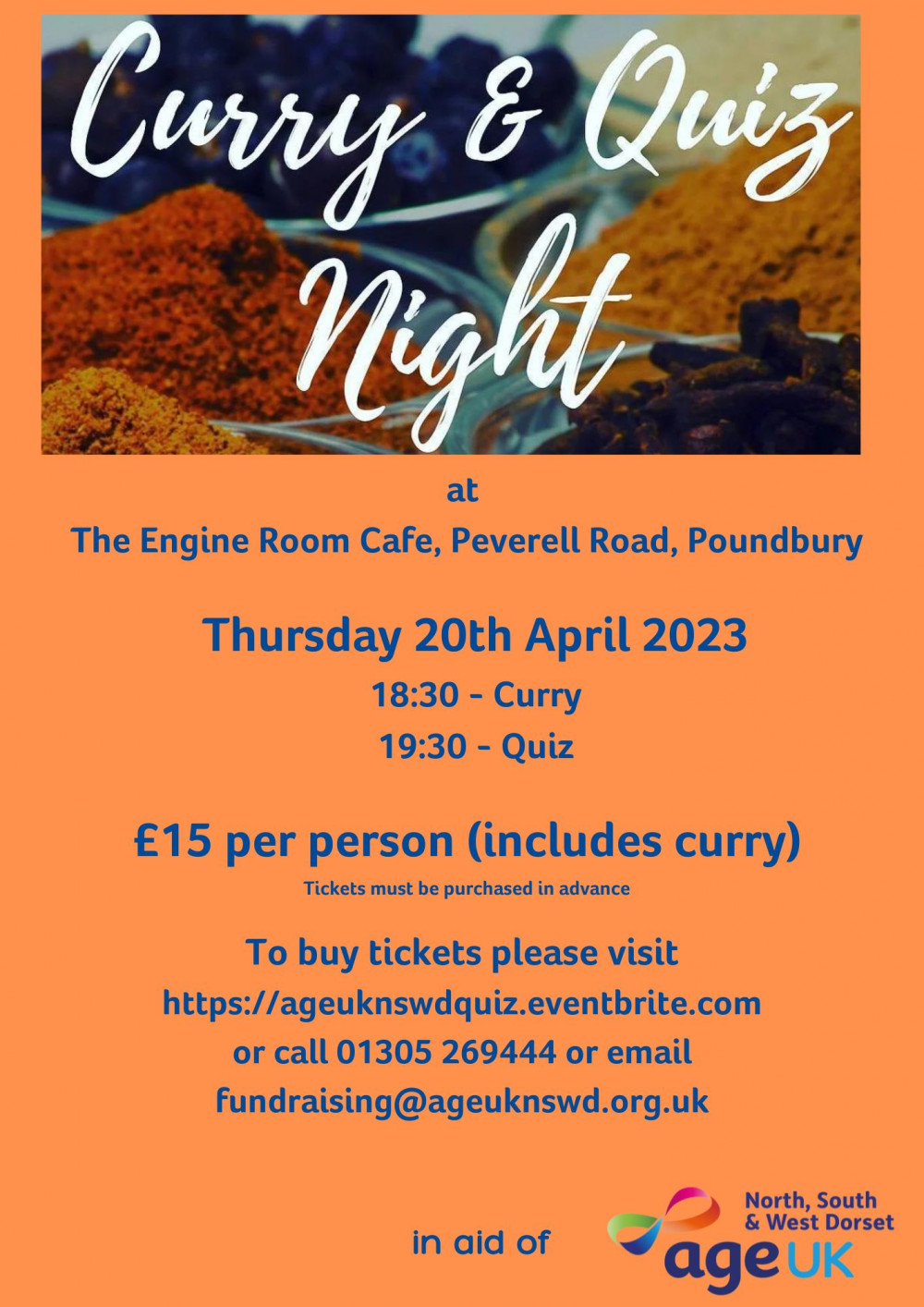 Curry & Quiz Night @ the Engine Rooms