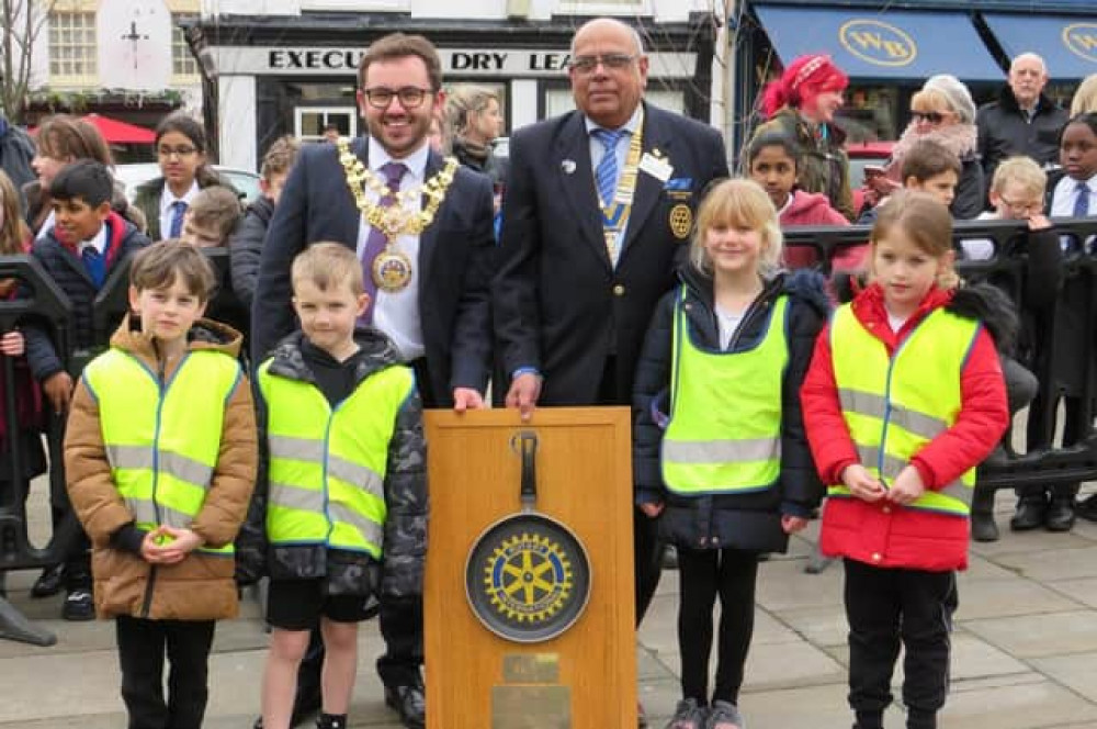 Market Square will host the annual pancake races on the afternoon of Tuesday, February 28 (Photo by Warwick Rotary Club)