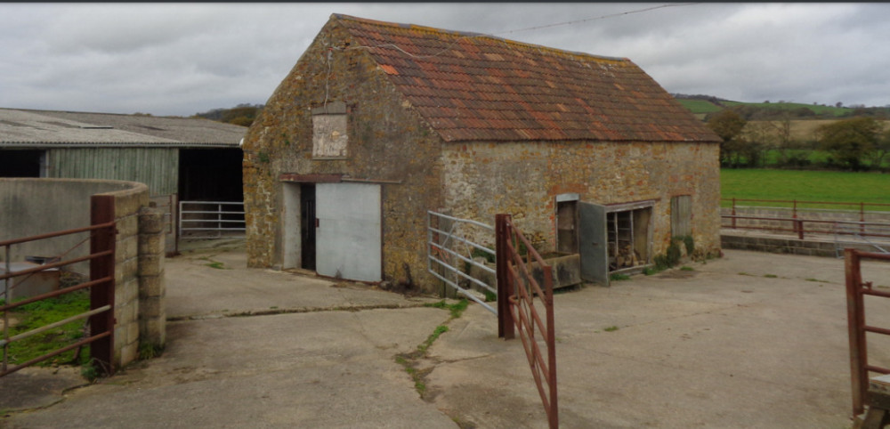 The stone barn to be converted to a three-bed home